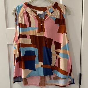 Fate graphic sleeveless top